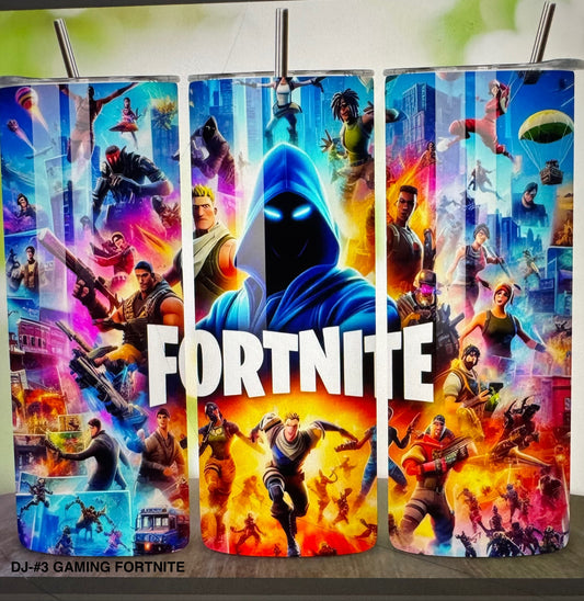 Tumbler DJ#3 GAMER FORTNITE