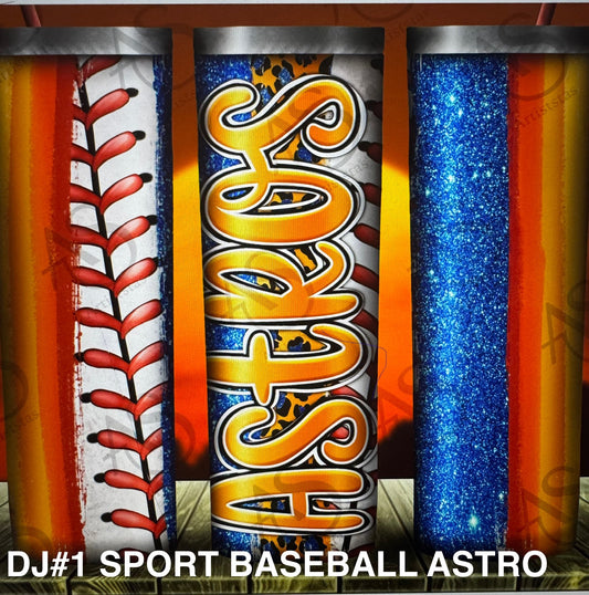 Tumbler DJ#1 SPORT BASEBALL ASTROS